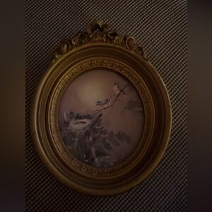 Ornate Gold Framed Bird Art